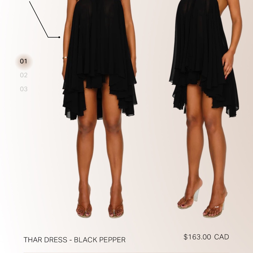 Thar Dress in Black by [Brand]